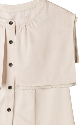 【9月中旬発送】Layered Lace Collar Blouse