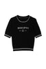 Logo Jacquard Knit Top