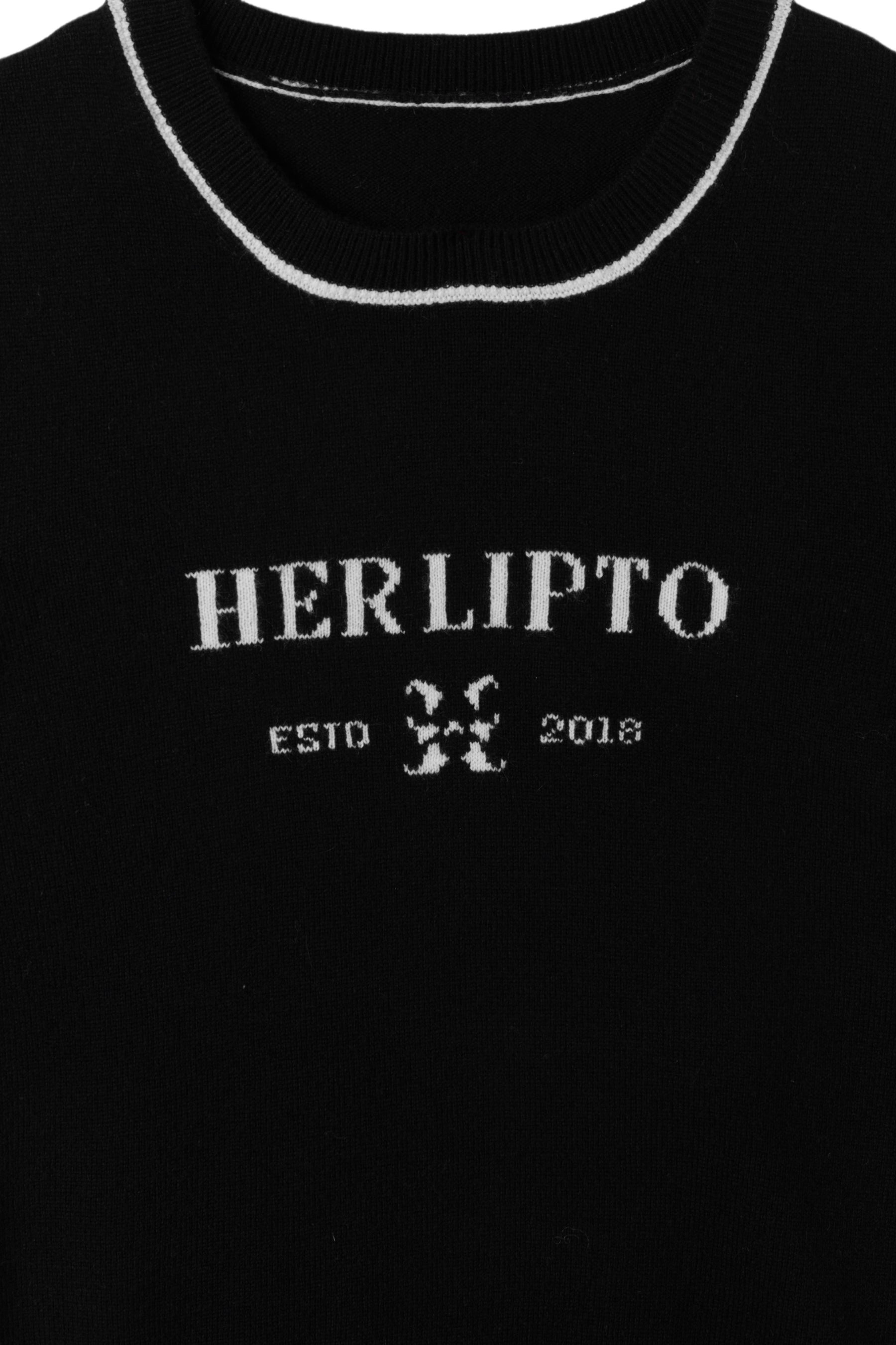 Logo Jacquard Knit Top