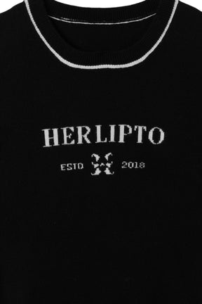 Logo Jacquard Knit Top
