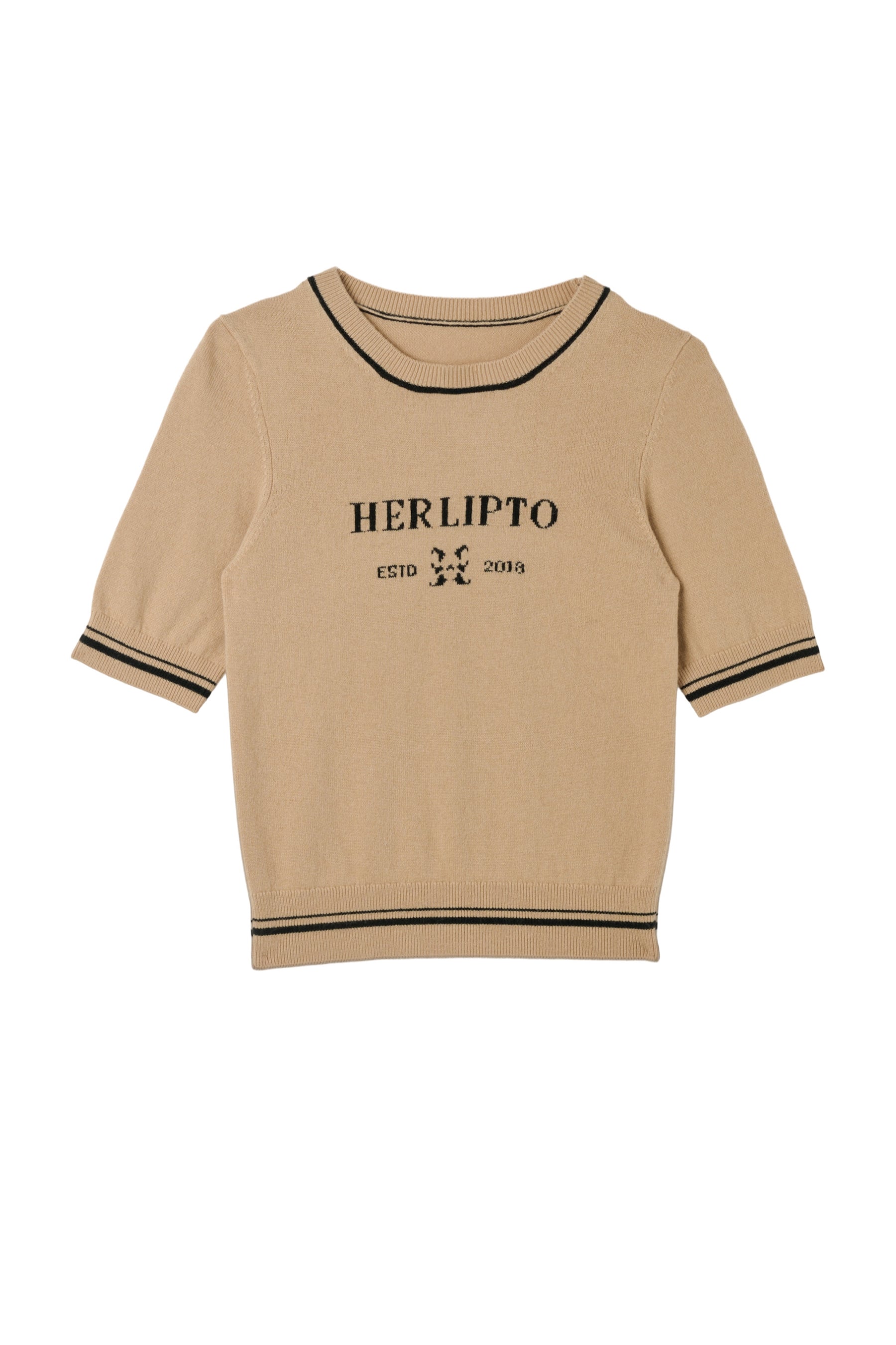 Logo Jacquard Knit Top