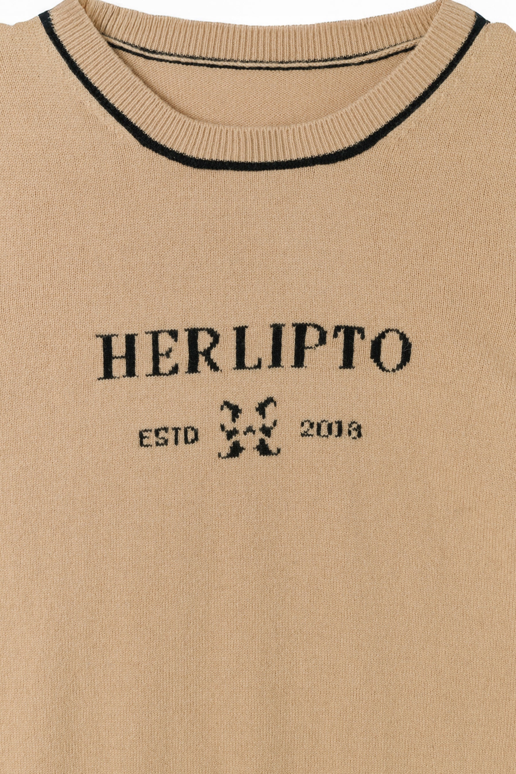 Logo Jacquard Knit Top