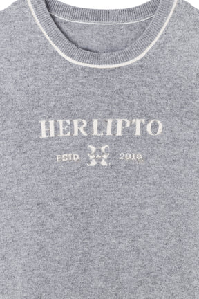 Logo Jacquard Knit Top