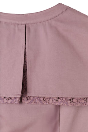 【9月中旬発送】Layered Lace Collar Blouse