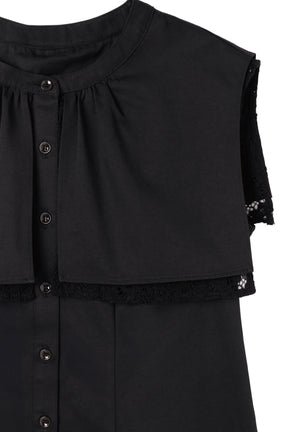 【9月中旬発送】Layered Lace Collar Blouse