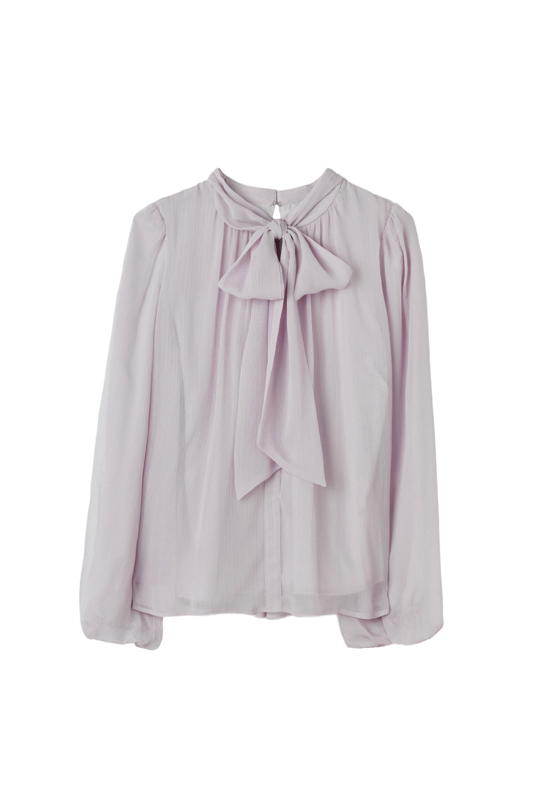 【新色】Two-Way Bow-Tie Chiffon Blouse