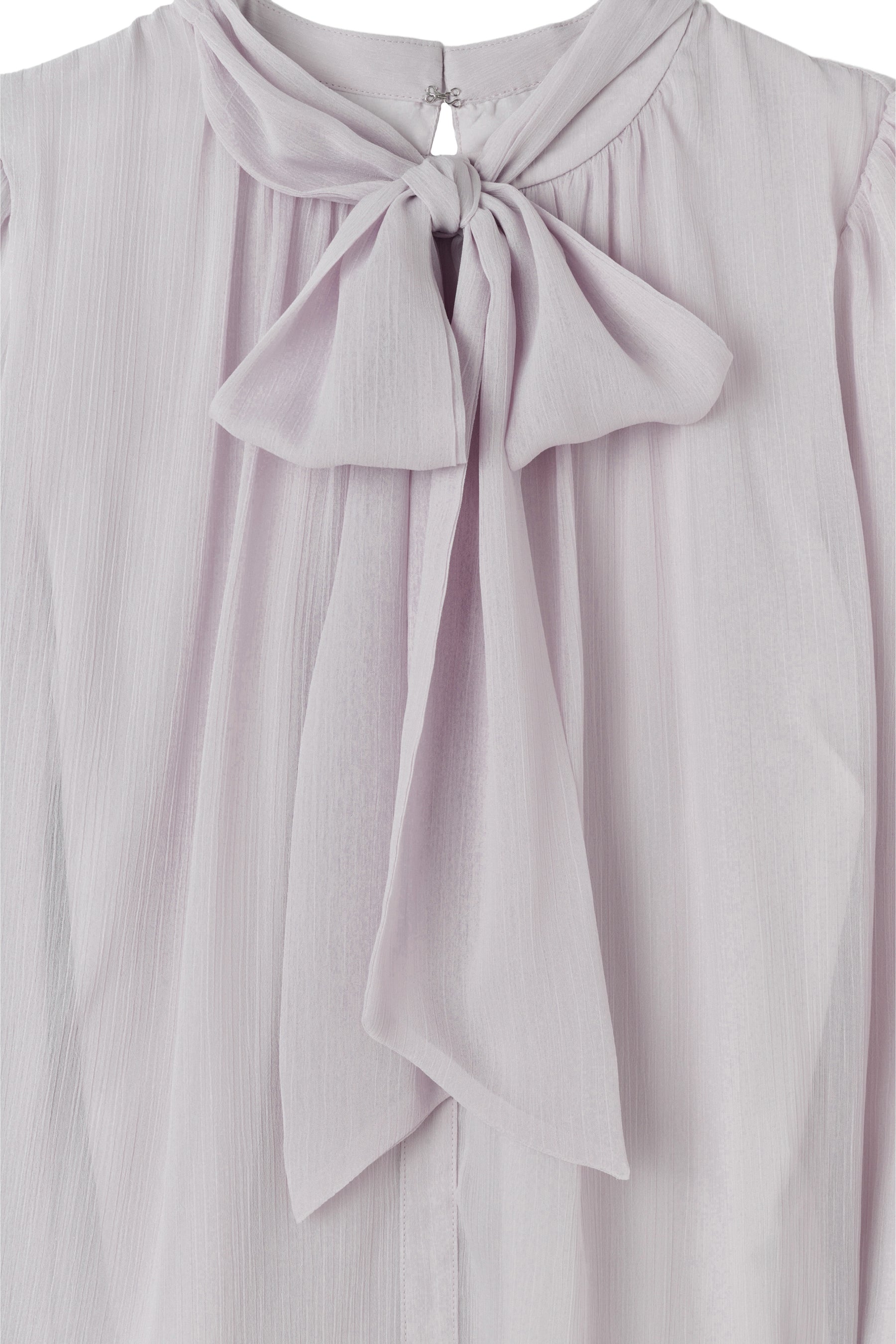 【新色】Two-Way Bow-Tie Chiffon Blouse