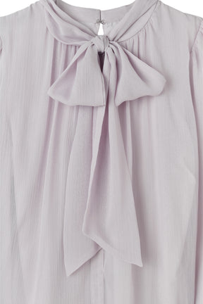 【新色】Two-Way Bow-Tie Chiffon Blouse