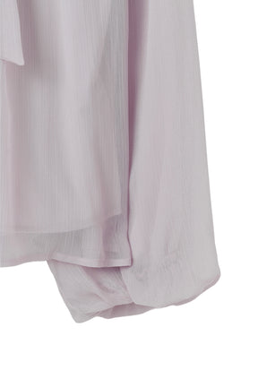 【新色】Two-Way Bow-Tie Chiffon Blouse
