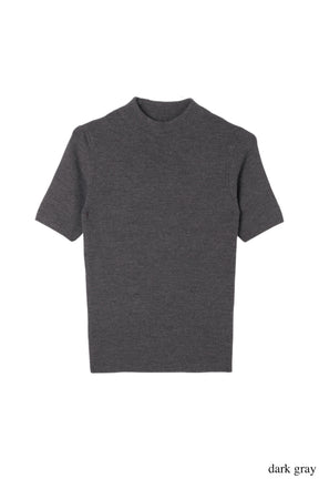 【新色】Wool-Blend Ribbed Knit Top