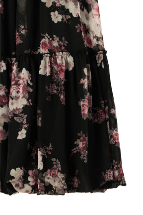 Isaline Floral Tiered Skirt