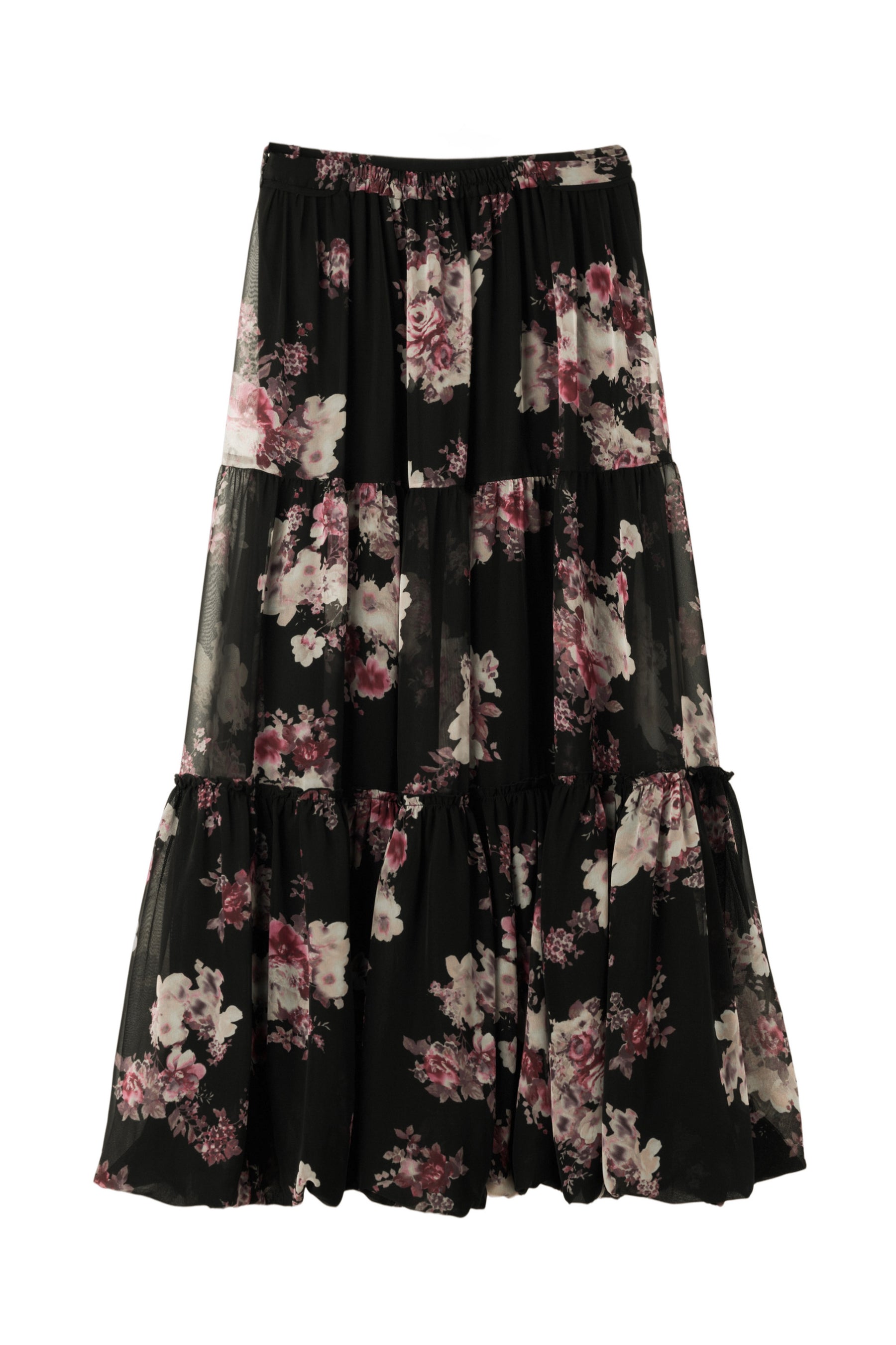 Isaline Floral Tiered Skirt