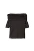 Gathered Rib Knit Top