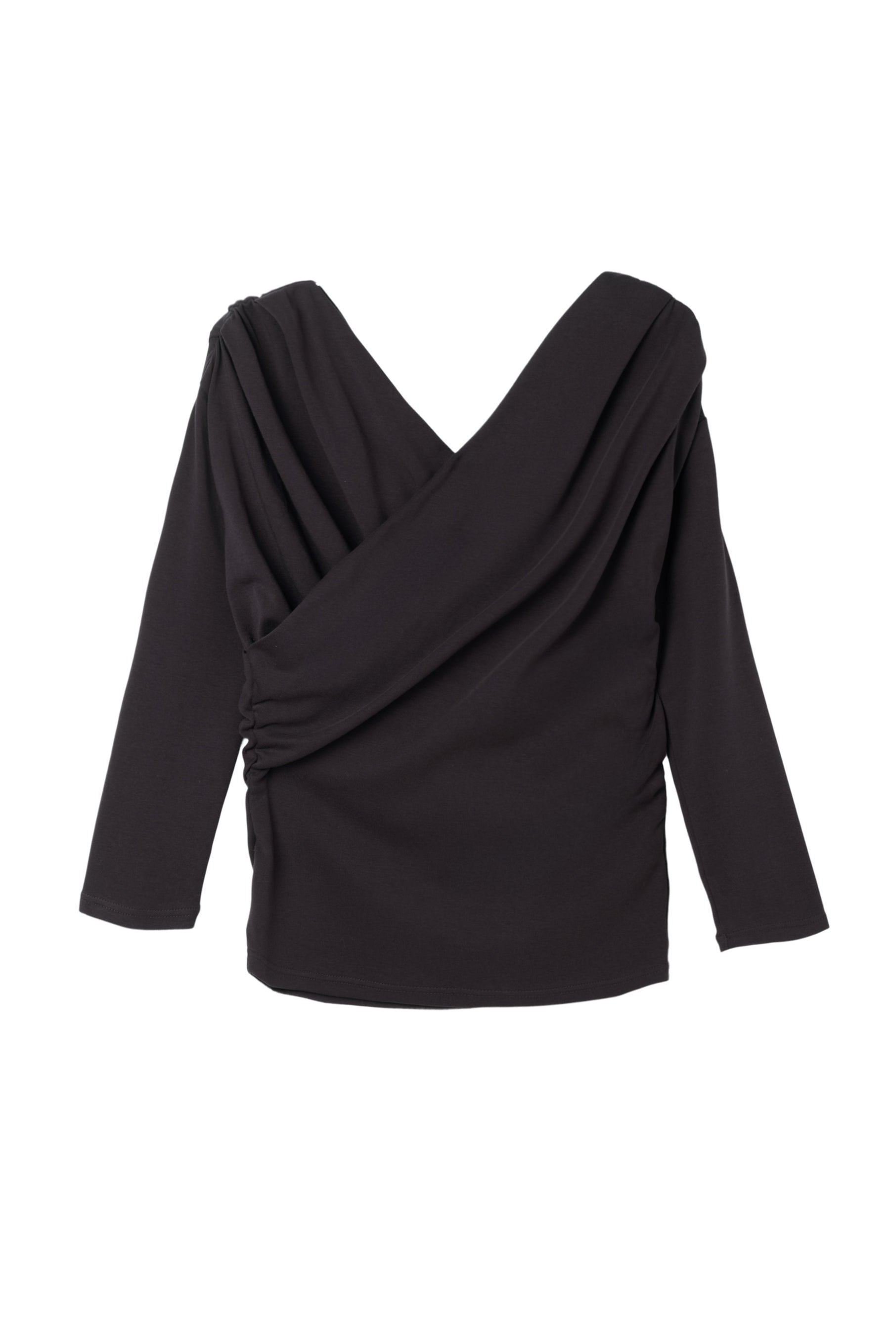 【新色】Asymmetric Cotton-blend Jersey Top