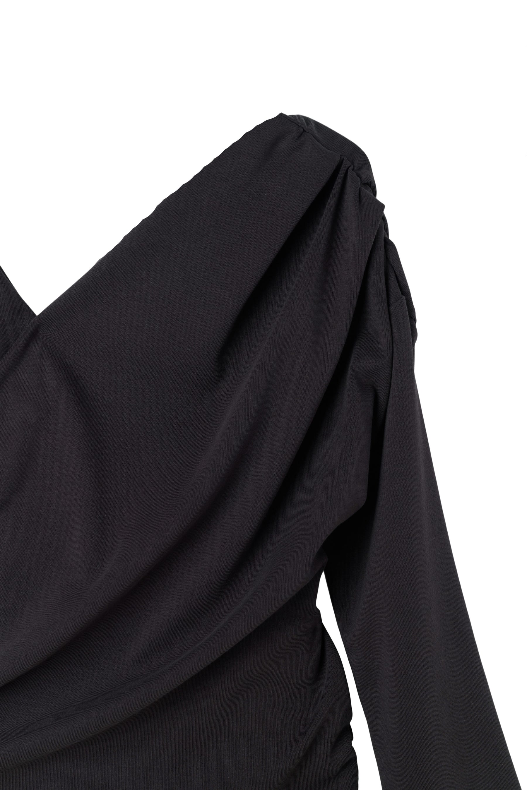 【新色】Asymmetric Cotton-blend Jersey Top