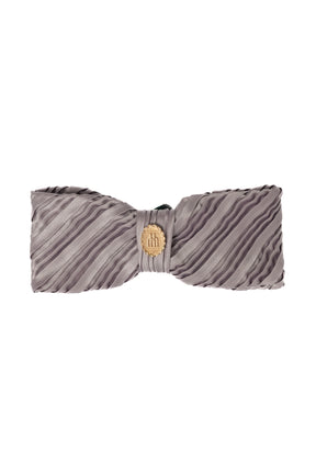 Trois Logo Coin Pleated Barrette