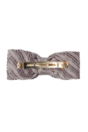 Trois Logo Coin Pleated Barrette