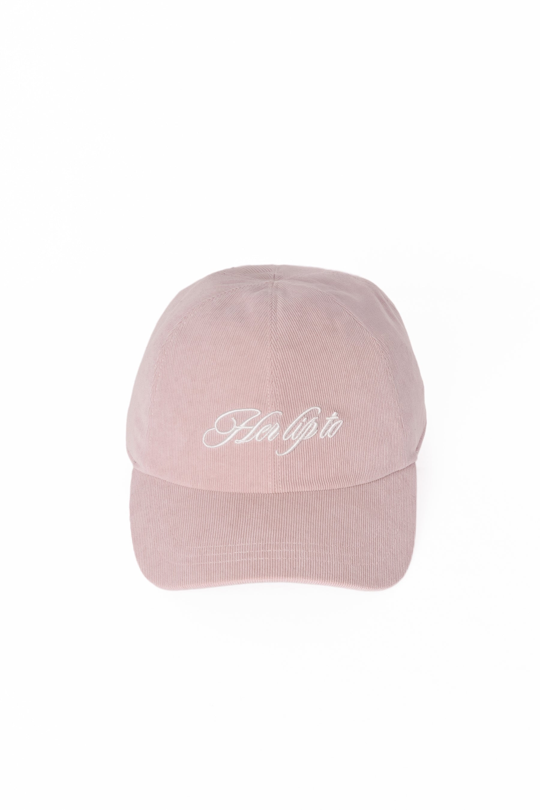 Logo Embroidered Corduroy Cap