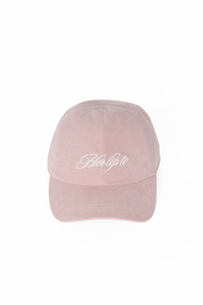 Logo Embroidered Corduroy Cap