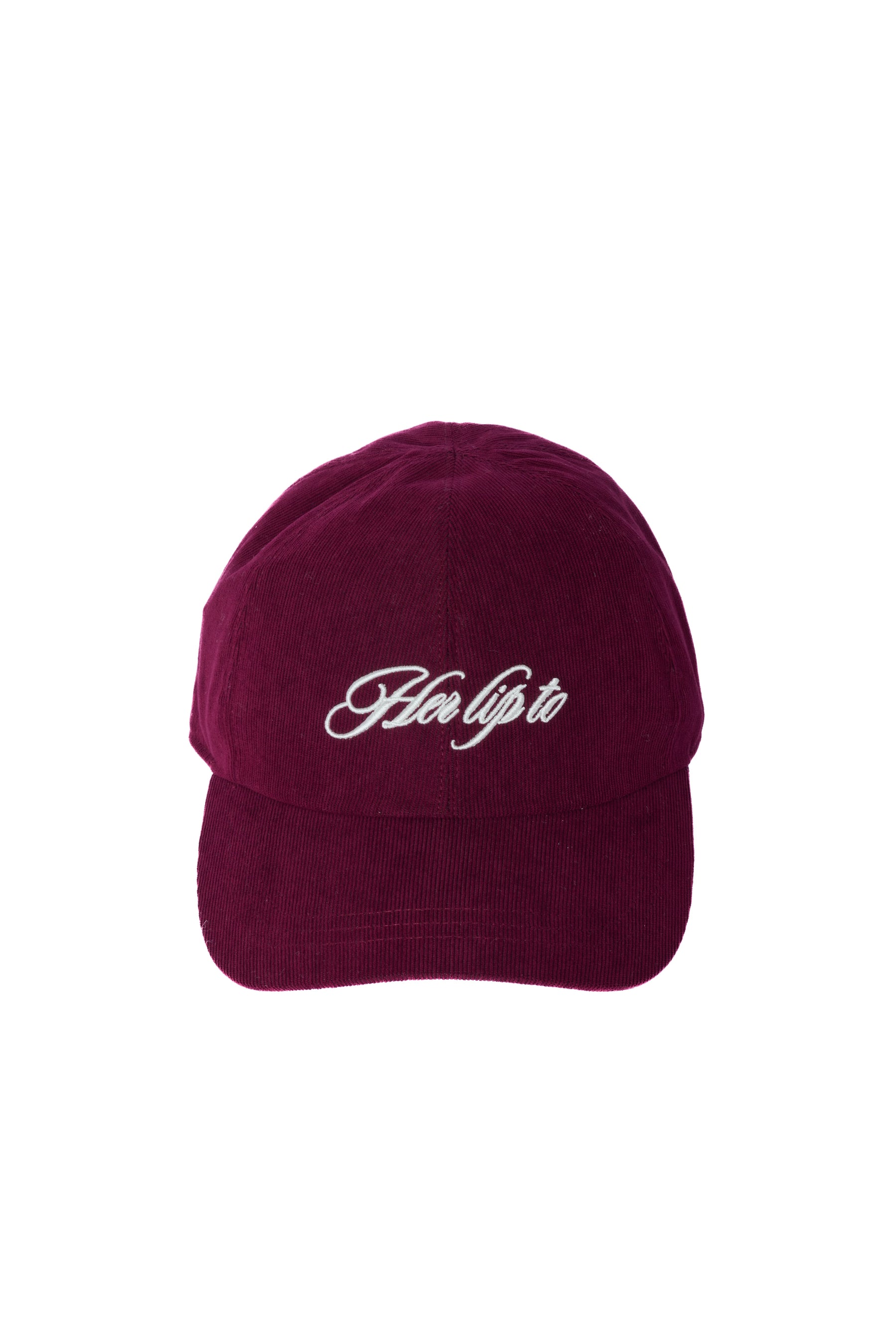 Logo Embroidered Corduroy Cap