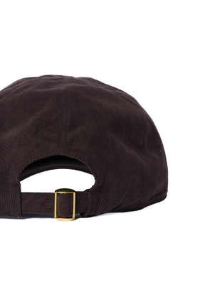 Logo Embroidered Corduroy Cap