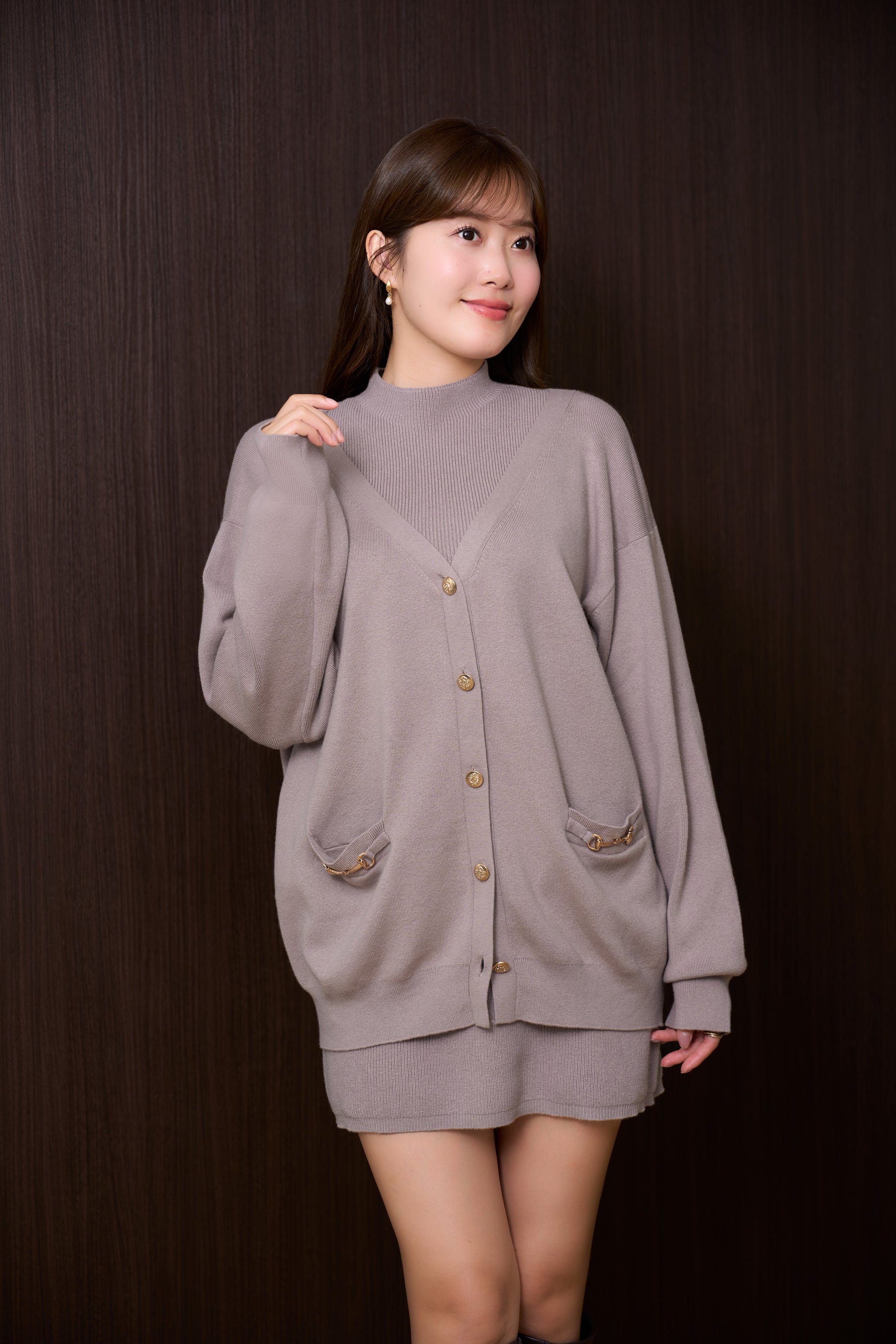 【新色】Clemence Knit Dress Set