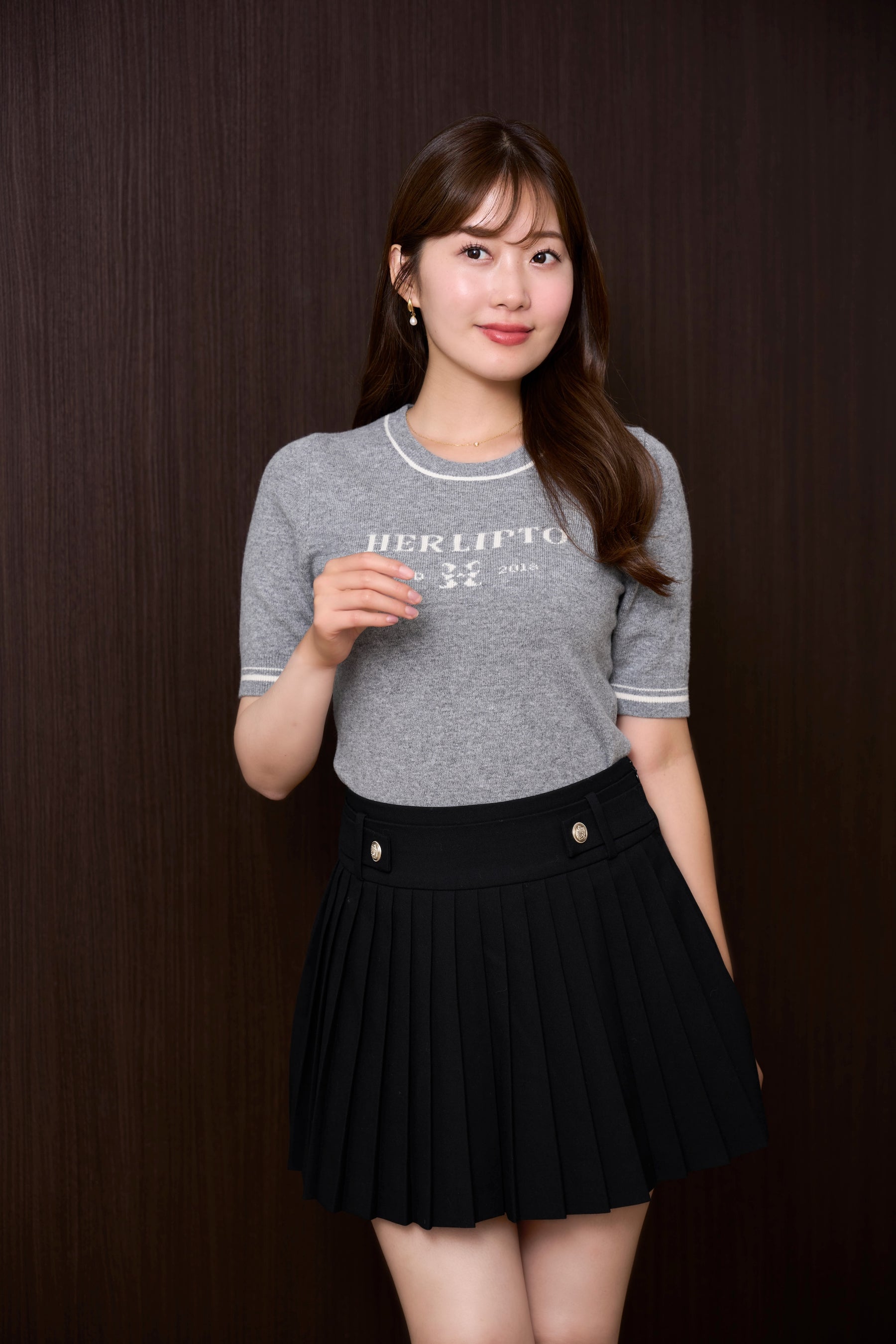 Logo Jacquard Knit Top