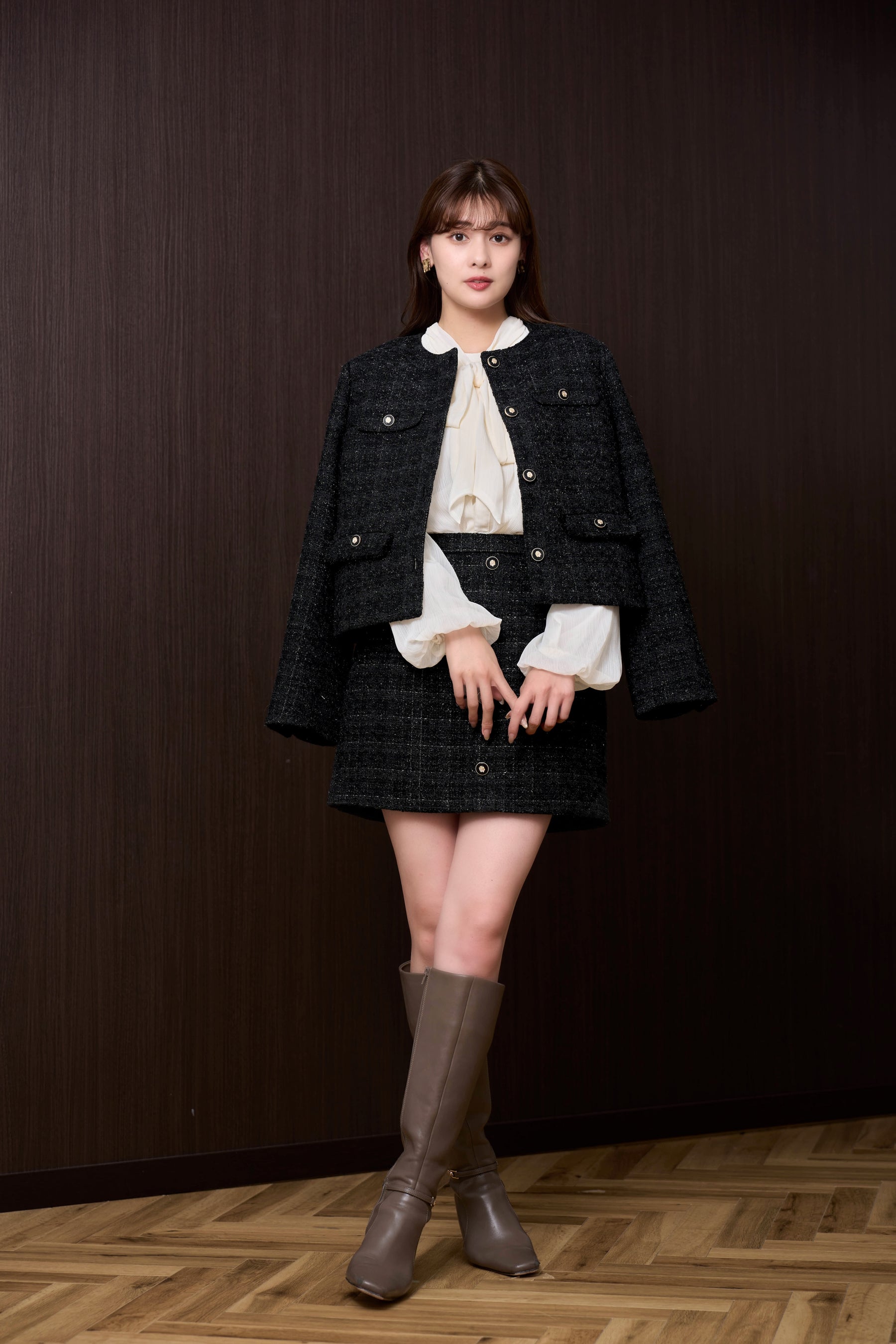 Charlotte Tweed Mini Skirt