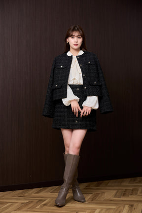 Charlotte Tweed Mini Skirt