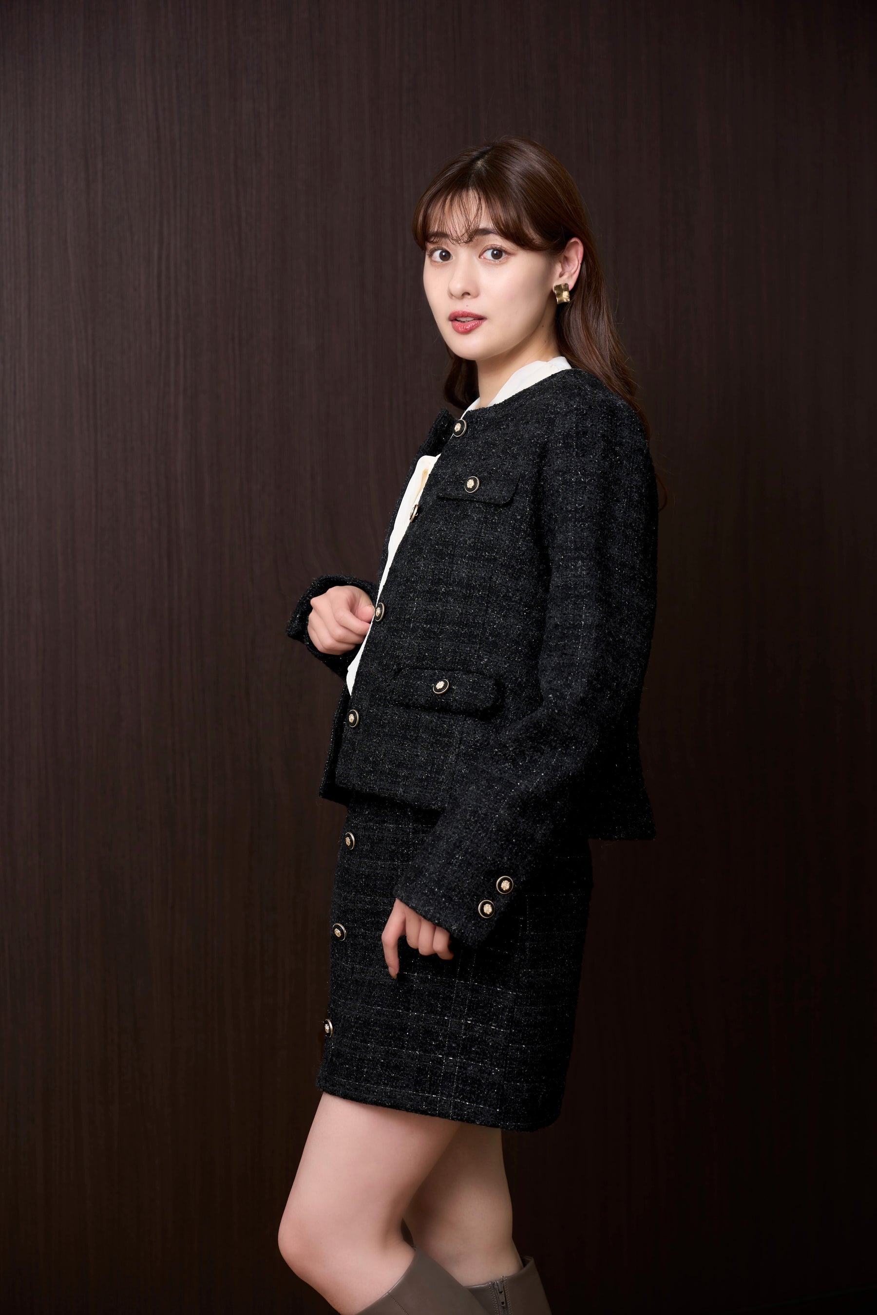 Charlotte Tweed Mini Skirt