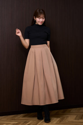 Wool-Blend Ribbed Knit Top