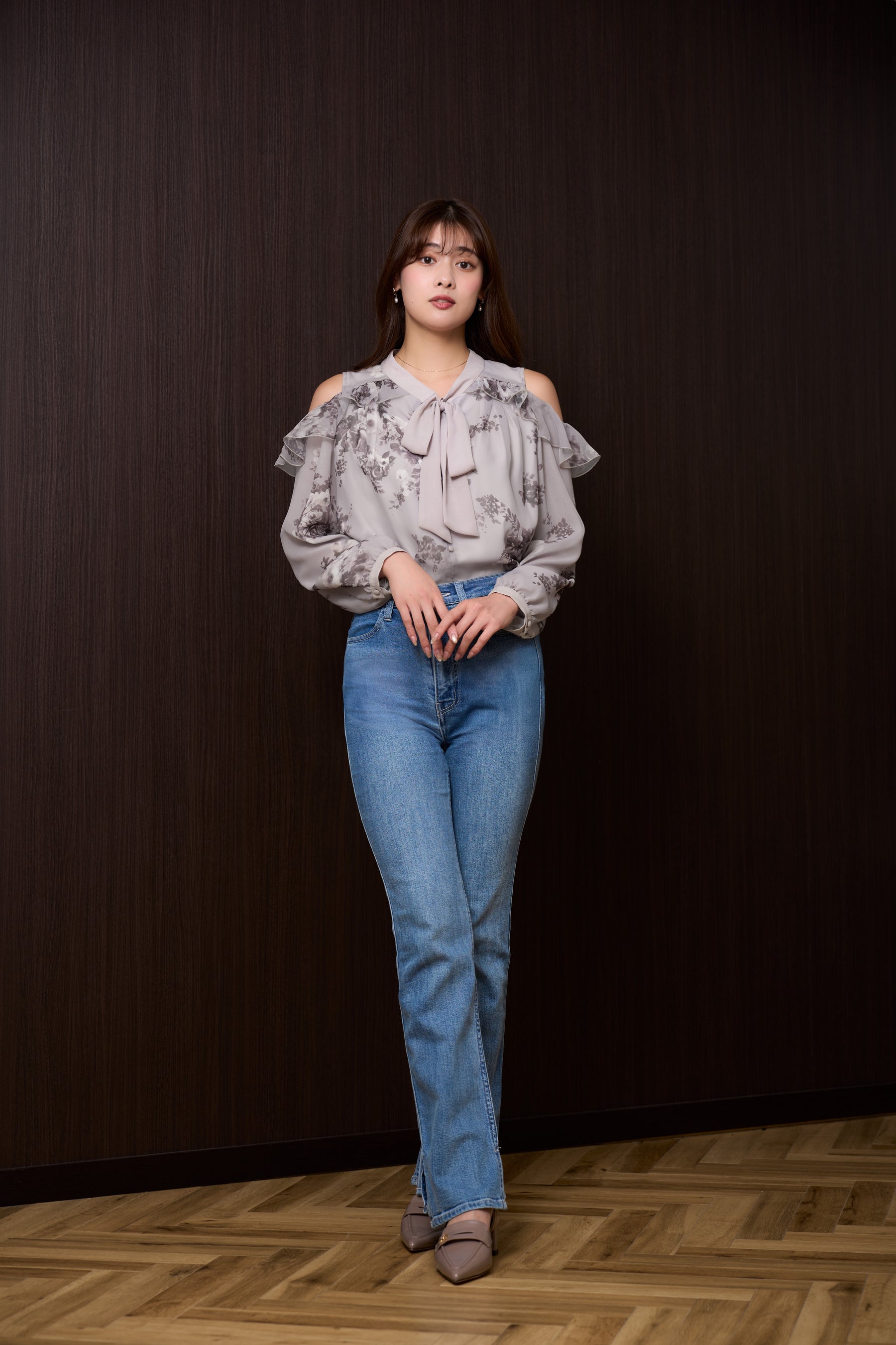 Isaline Bow-Tie Floral Blouse
