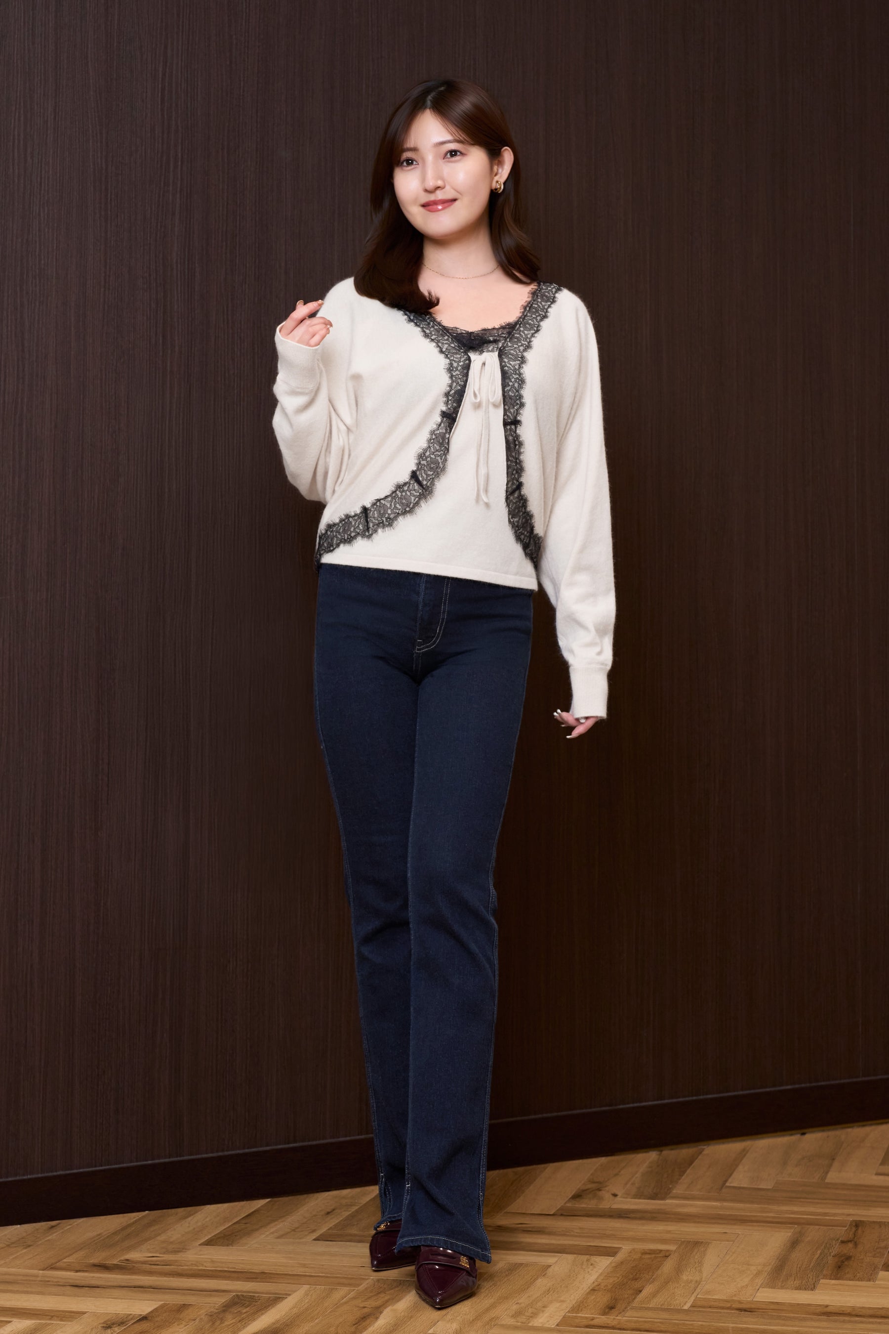 Gina Lace-Knit Ensemble