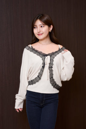 Gina Lace-Knit Ensemble