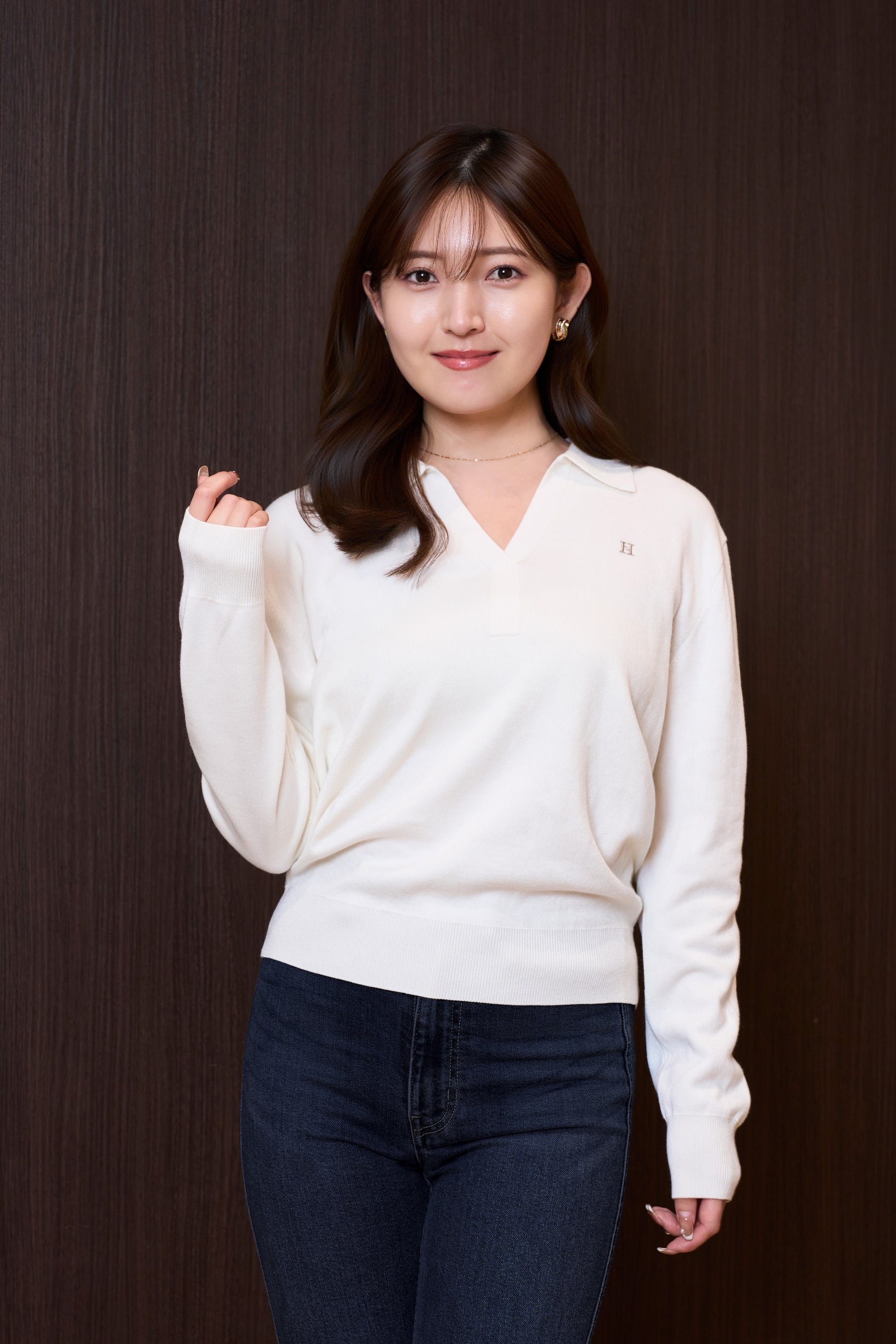 H Logo Skipper Knit Top