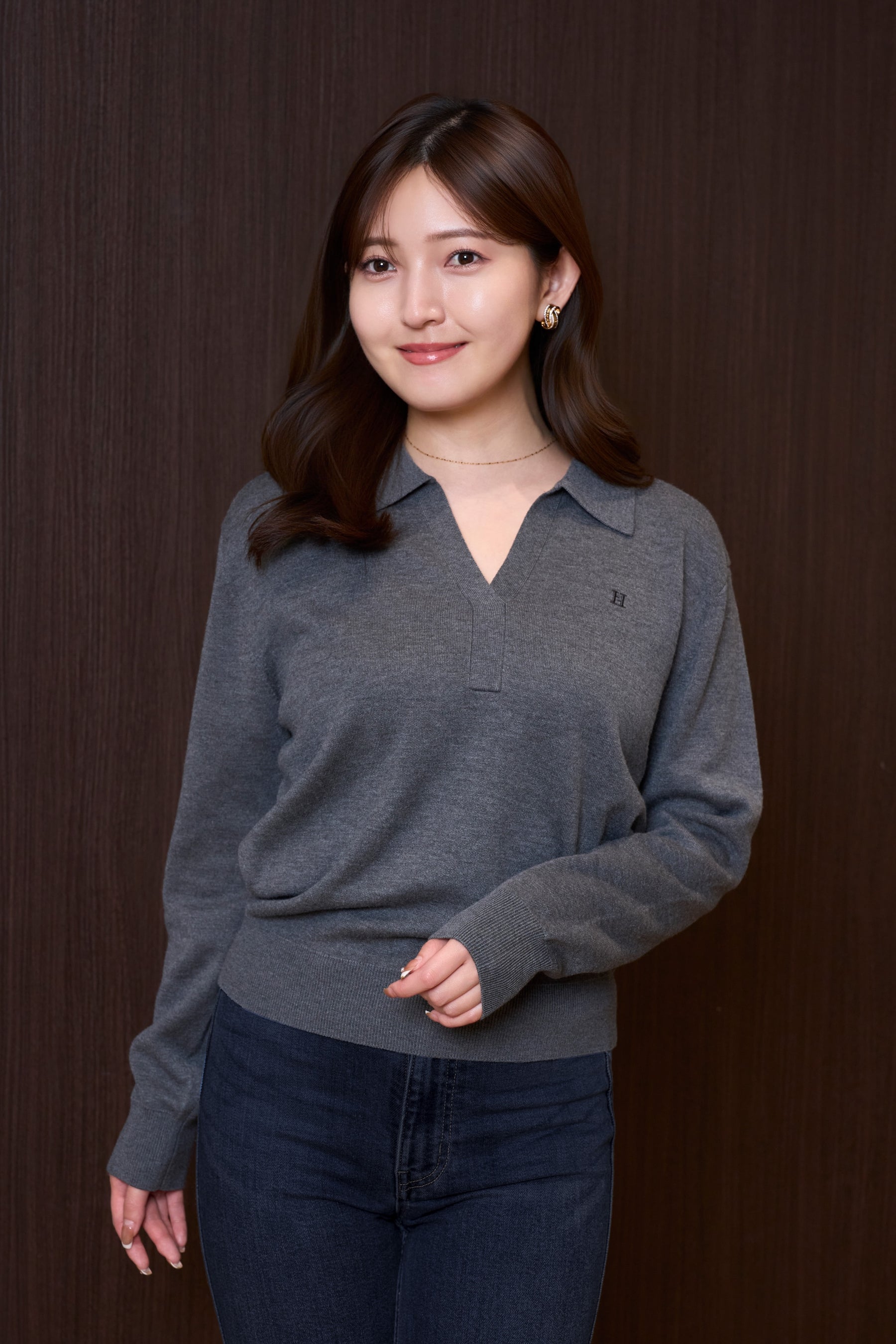 H Logo Skipper Knit Top
