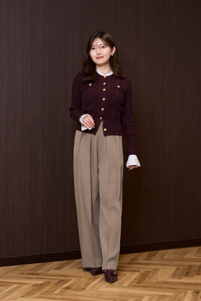 Alessia Detachable Ribbed Cardigan