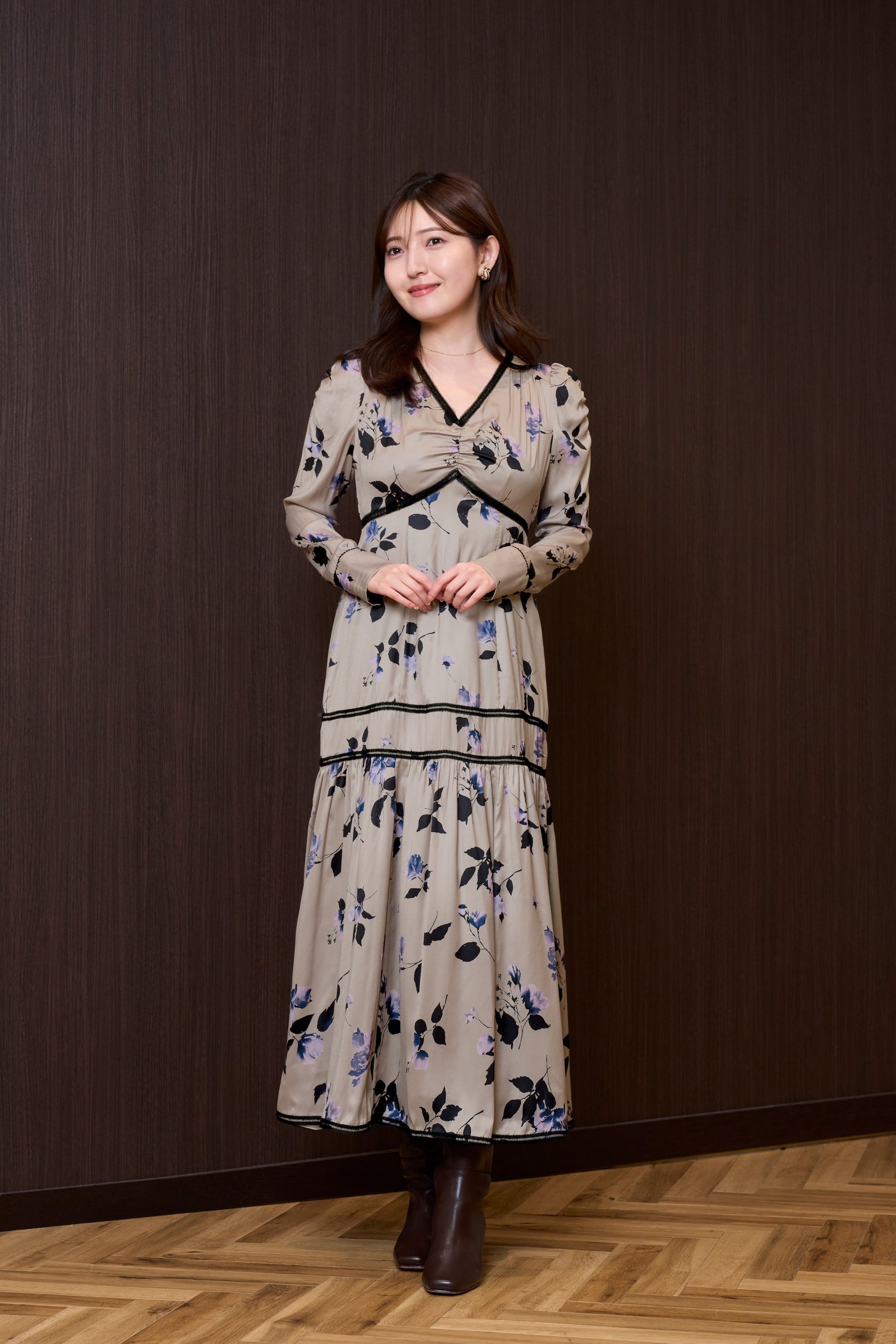 Rosaline Satin Midi Dress