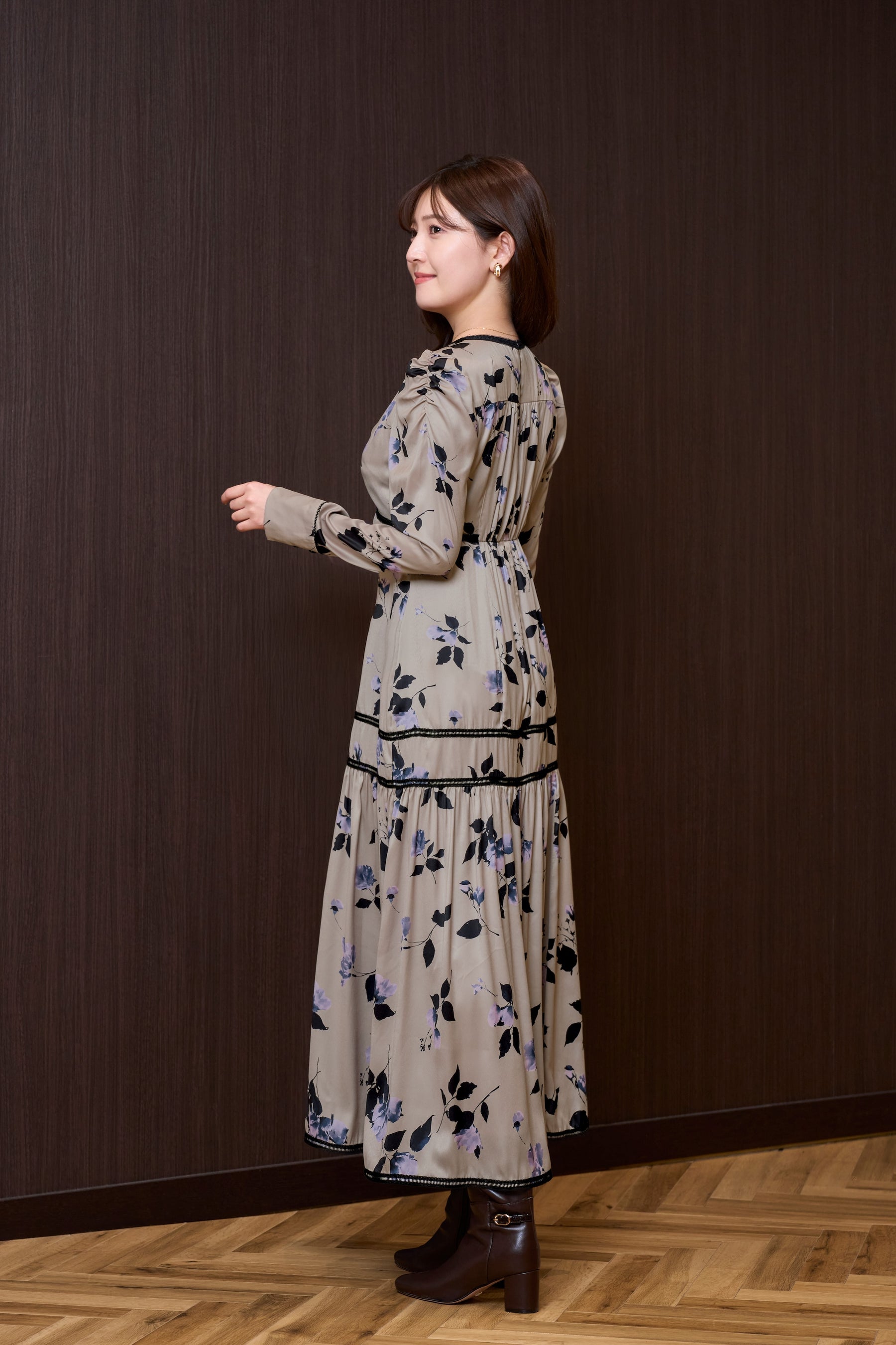 Rosaline Satin Midi Dress