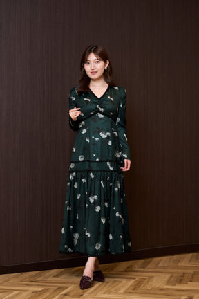 Rosaline Satin Midi Dress