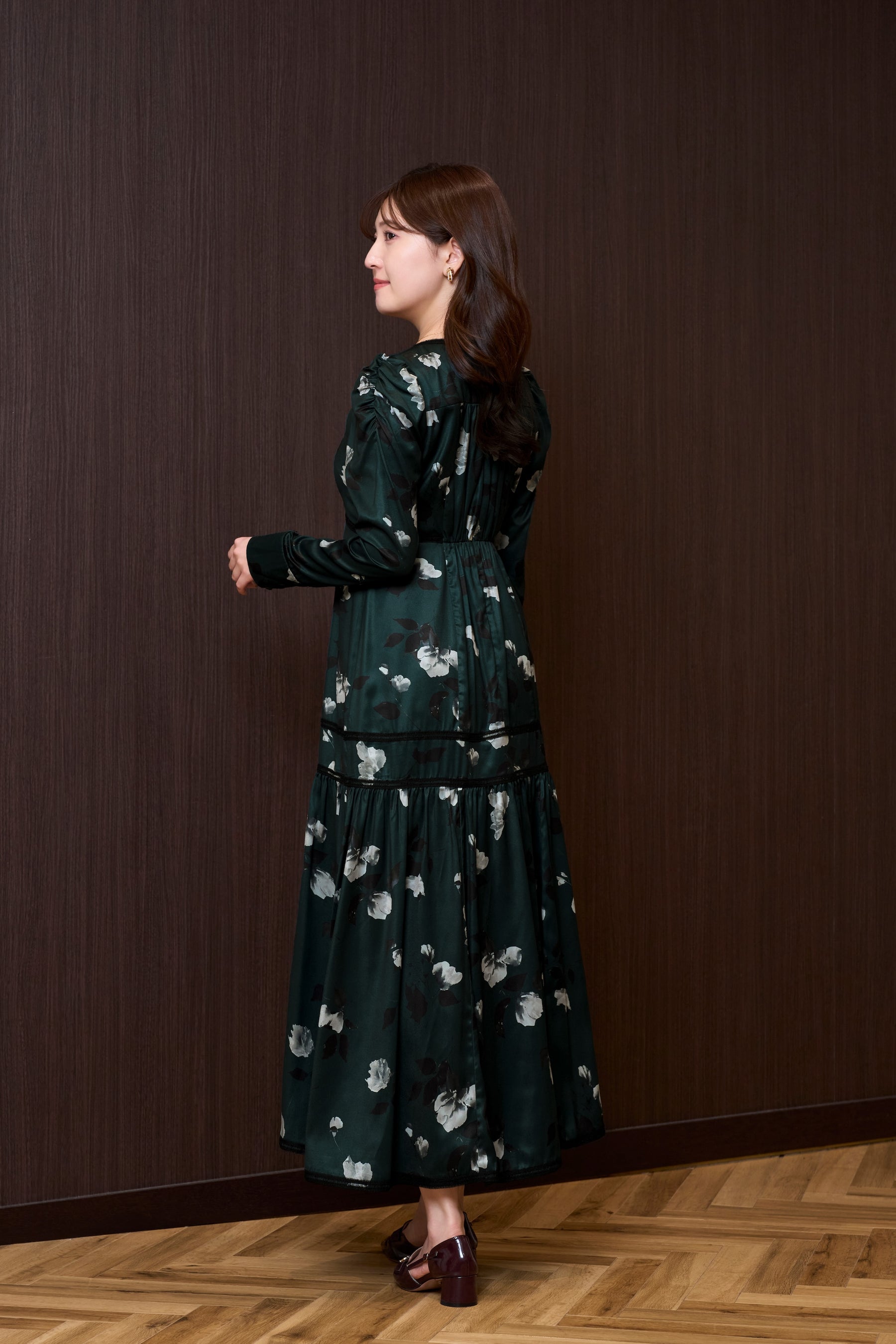Rosaline Satin Midi Dress