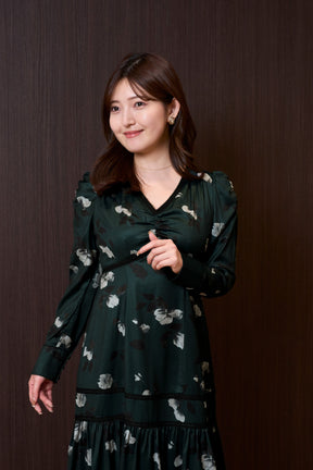 Rosaline Satin Midi Dress