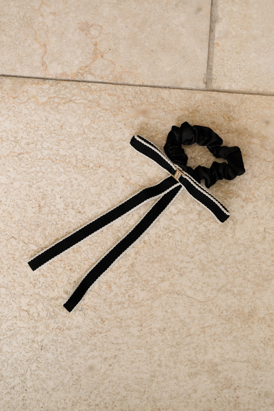 Bicolor Ribbon Skinny Hair Tie