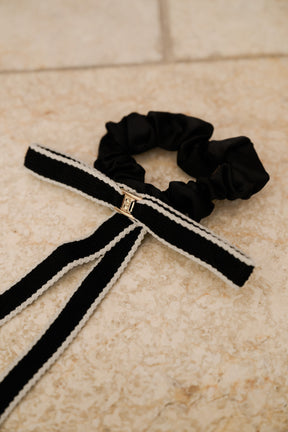 Bicolor Ribbon Skinny Hair Tie