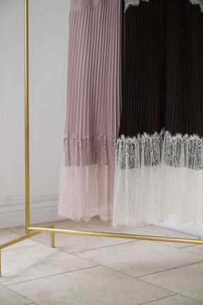 Giulia Lace Pleated Dress