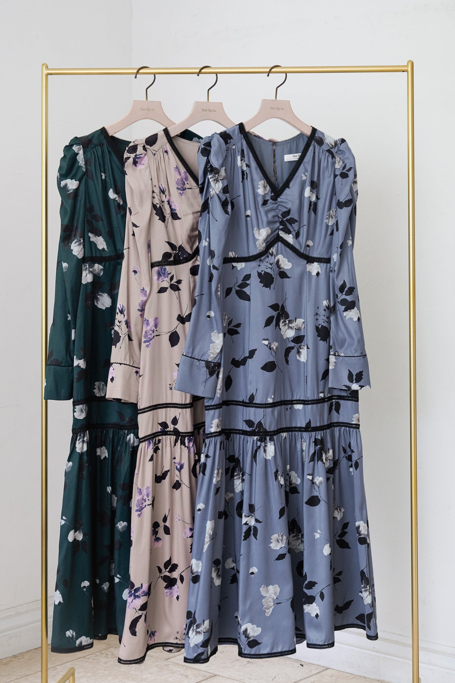 Rosaline Satin Midi Dress