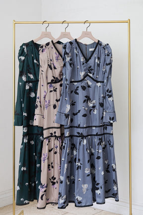 Rosaline Satin Midi Dress