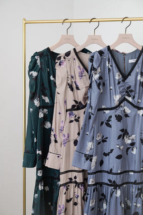 Rosaline Satin Midi Dress