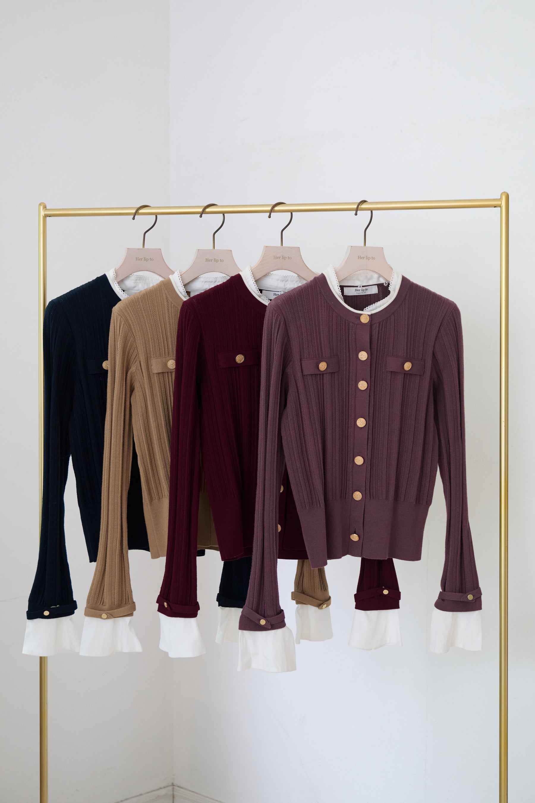 Alessia Detachable Ribbed Cardigan
