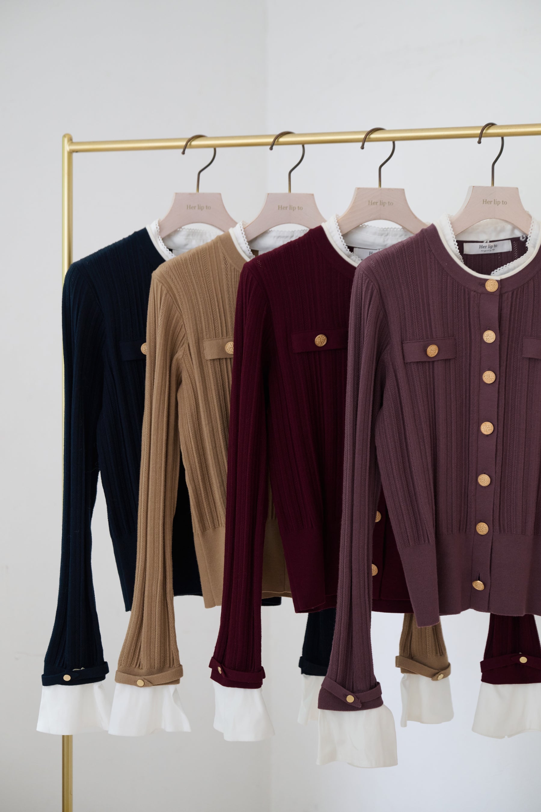 Alessia Detachable Ribbed Cardigan